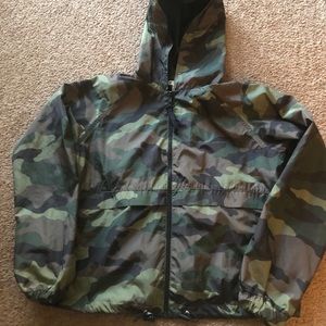Forever 21 camouflage windbreaker jacket